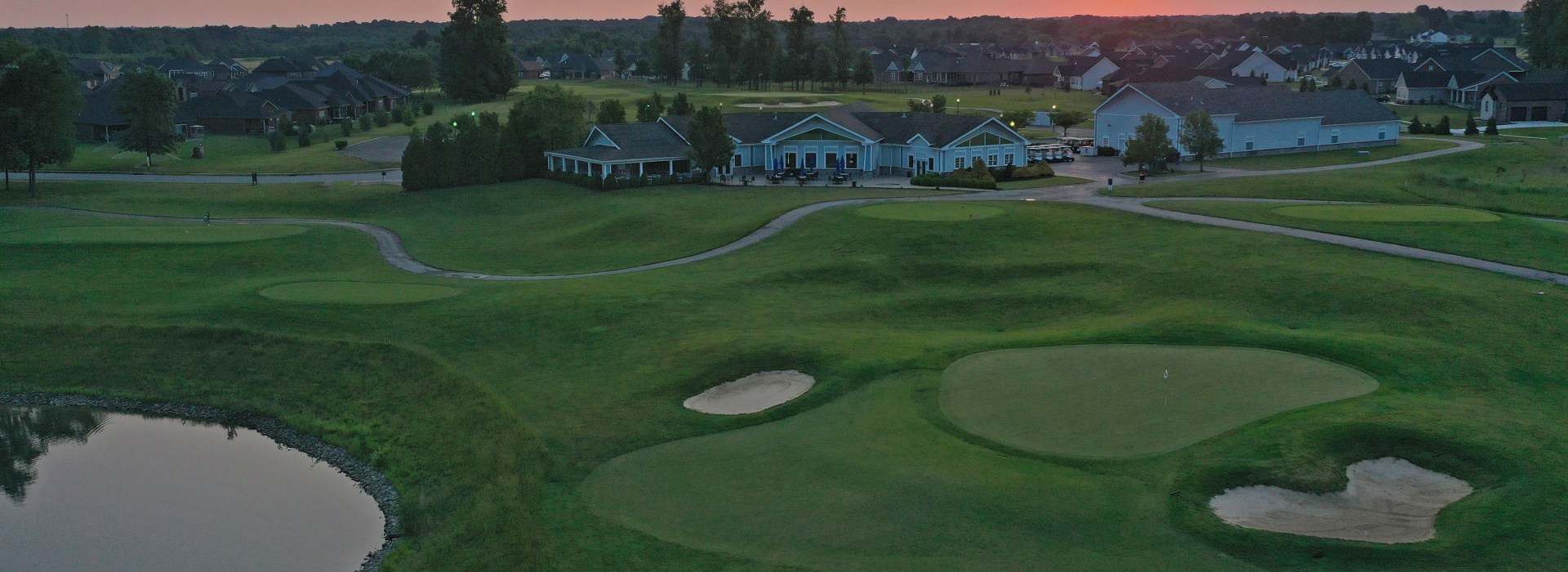 Golf Course at sunset